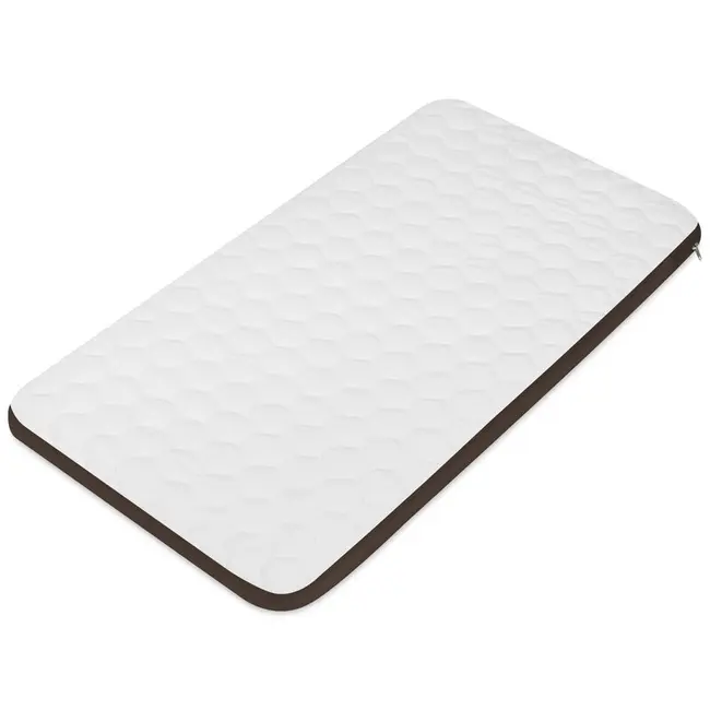 Patut co-sleeper, Lionelo, Pari, Multifunctional, Cu leganare, Reglabil in 6 pozitii pe inaltime, Saltea cu densitate T25, Geanta transport, 84x48x70-80 cm, Maro BYNLO-PARI_BROWN_CHOCOLATE