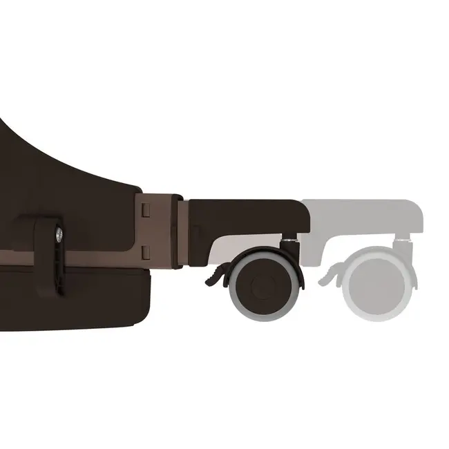 Patut co-sleeper, Lionelo, Pari, Multifunctional, Cu leganare, Reglabil in 6 pozitii pe inaltime, Saltea cu densitate T25, Geanta transport, 84x48x70-80 cm, Maro BYNLO-PARI_BROWN_CHOCOLATE