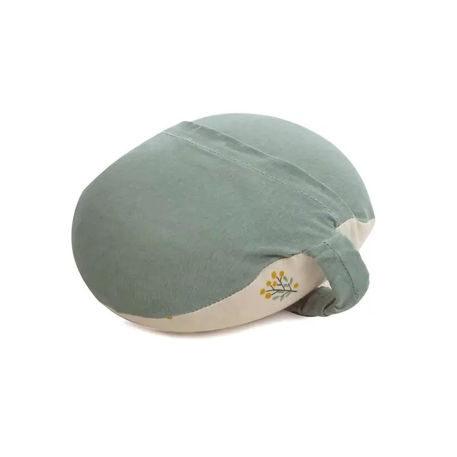 Perna pentru alaptare, Jane, Ergonomica, Cu husa detasabila, lavabila si pernuta suplimentara, Umpluta cu bilute din poliester, Mist BYN8420421093122