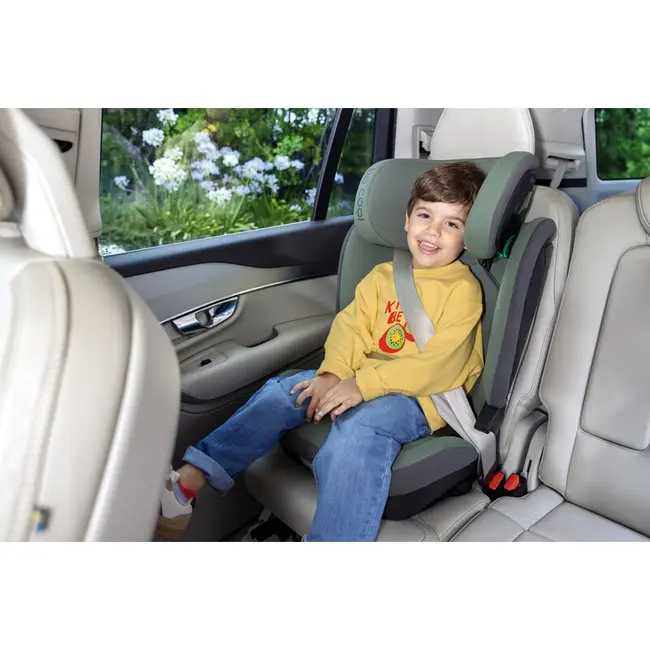 Scaun auto, Be Cool, Bravo, I-Size, 100-150 cm, 4-12 ani, Cu isofix, Cu inclinare anatomica, Conform cu standardul european de securitate ECE R129, Be Grass BYN8420421095515
