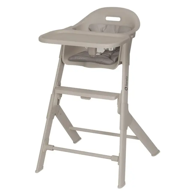 Scaun de masa, Lionelo, Beny, Suport de picioare si tavita ajustabile in 2 pozitii, Insertie moale, Centuri in 3 puncte, Asamblare rapida, Sustine 15 kg, 6 luni+, Bej BYNLO-BENY_BEIGE_SAND