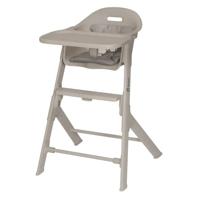 Scaun de masa, Lionelo, Beny, Suport de picioare si tavita ajustabile in 2 pozitii, Insertie moale, Centuri in 3 puncte, Asamblare rapida, Sustine 15 kg, 6 luni+, Bej BYNLO-BENY_BEIGE_SAND