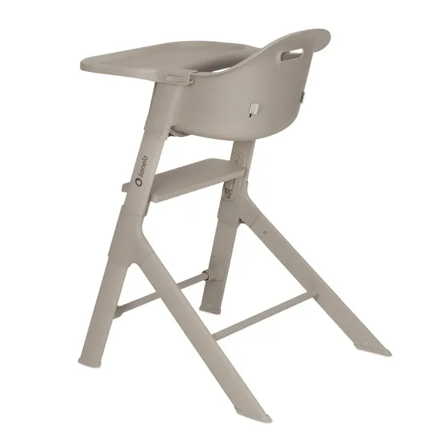 Scaun de masa, Lionelo, Beny, Suport de picioare si tavita ajustabile in 2 pozitii, Insertie moale, Centuri in 3 puncte, Asamblare rapida, Sustine 15 kg, 6 luni+, Bej BYNLO-BENY_BEIGE_SAND
