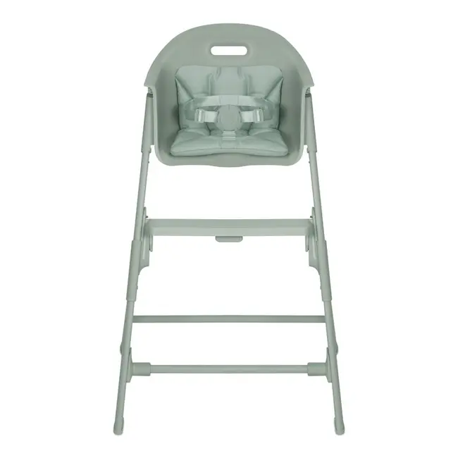 Scaun de masa, Lionelo, Beny, Suport de picioare si tavita ajustabile in 2 pozitii, Insertie moale, Centuri in 3 puncte, Asamblare rapida, Sustine 15 kg, 6 luni+, Verde BYNLO-BENY_GREEN_SAGE