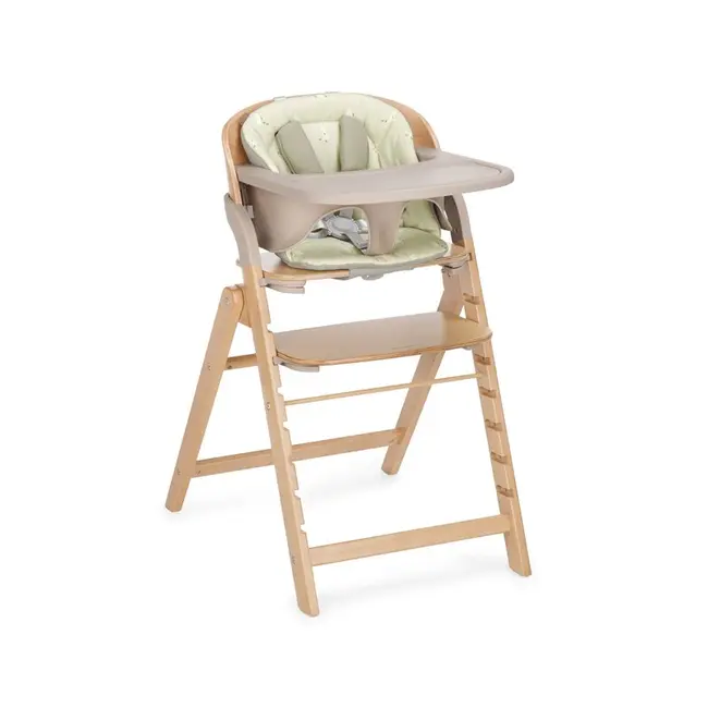 Scaun de masa multifunctional pliabil, Jane, Forest, De la 6 luni la adult, Din lemn fag, Greutate maxima 100 Kg, Sage BYN8420421093405