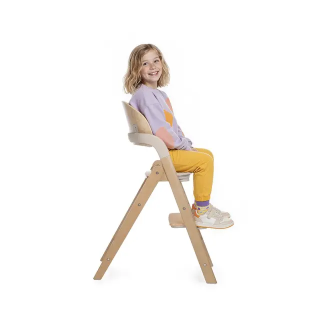 Scaun de masa multifunctional pliabil, Jane, Forest, De la 6 luni la adult, Din lemn fag, Greutate maxima 100 Kg, Sage BYN8420421093405