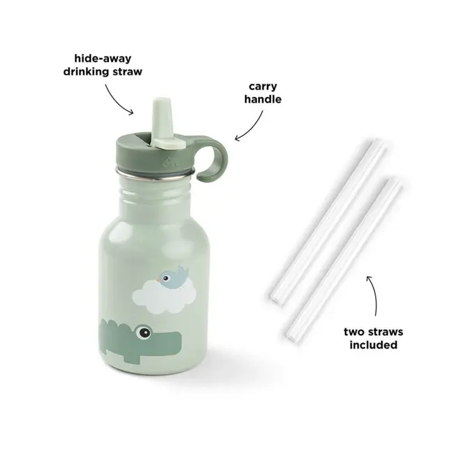 Sticla metalica Done by Deer Playground Green 350 ml