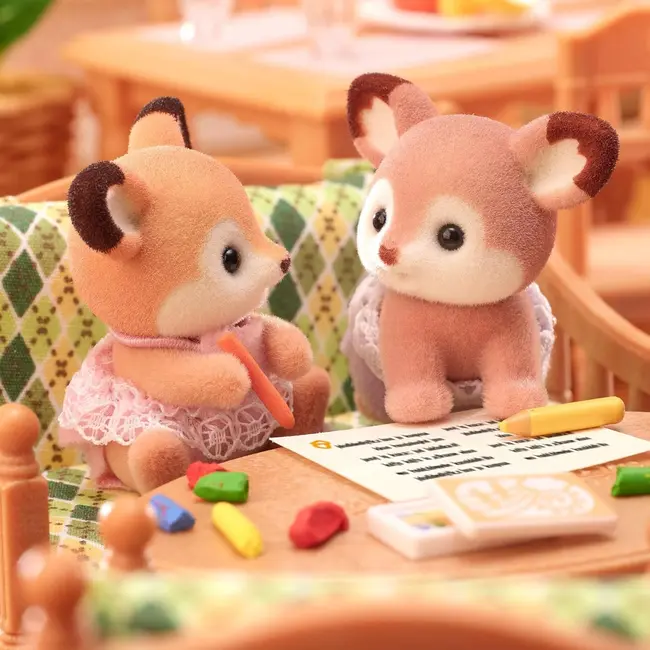 Figurine sylvanian families-gemeni caprioare sf5800