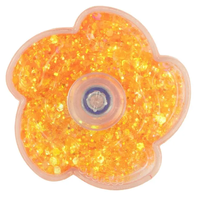 Jucarie antistres fidget spinner - floricica cu sclipici