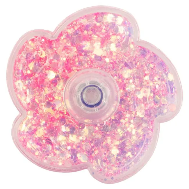 Jucarie antistres fidget spinner - floricica cu sclipici
