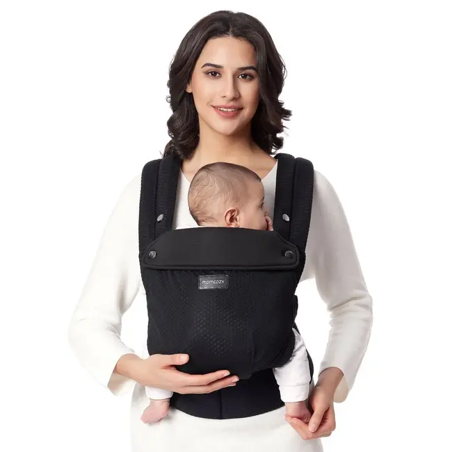 Marsupiu nou nascut Momcozy Air Mesh Black