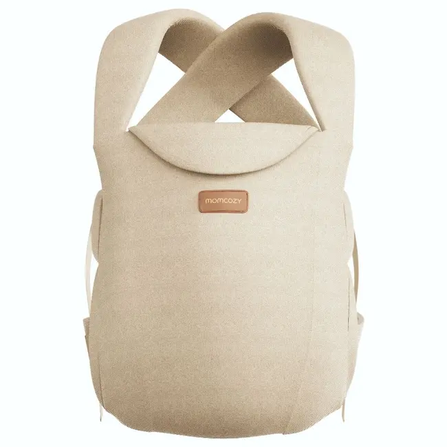 Marsupiu nou nascut Momcozy WeeSnug bumbac Khaki