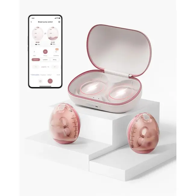 Pompa de san Momcozy Hands-free dubla Air 1 Ultra-Slim