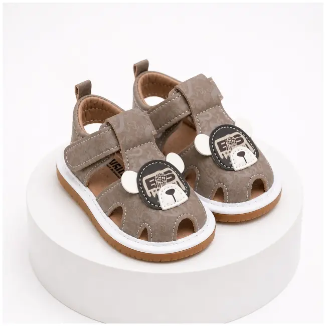 Sandalute cu piuitoare - happy cute bear snd5