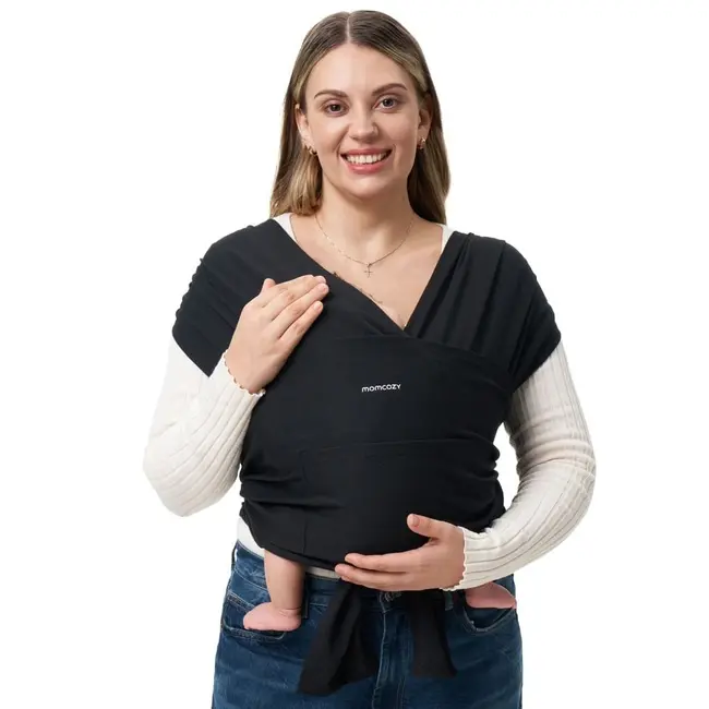 Sistem de purtare Momcozy tip wrap Black
