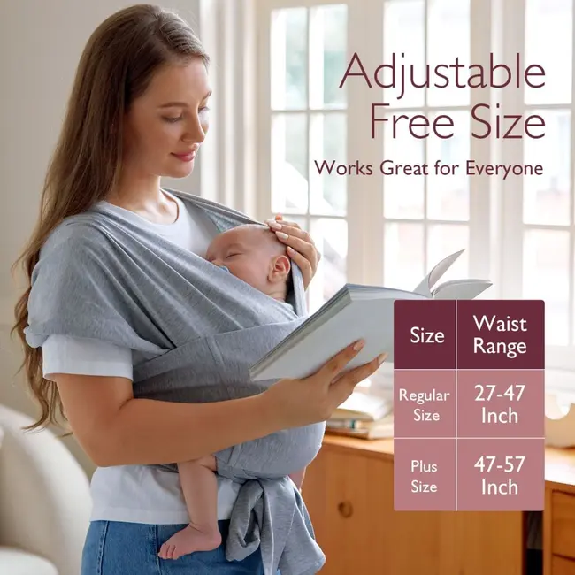 Sistem de purtare Momcozy tip wrap Grey