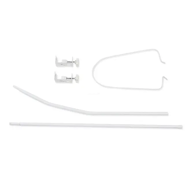 Baldachin Din Tul, Sky Bunny Blue + Suport Universal Din Metal Pentru Patut  Set Complet 600x160 Cm Pjb68684+s