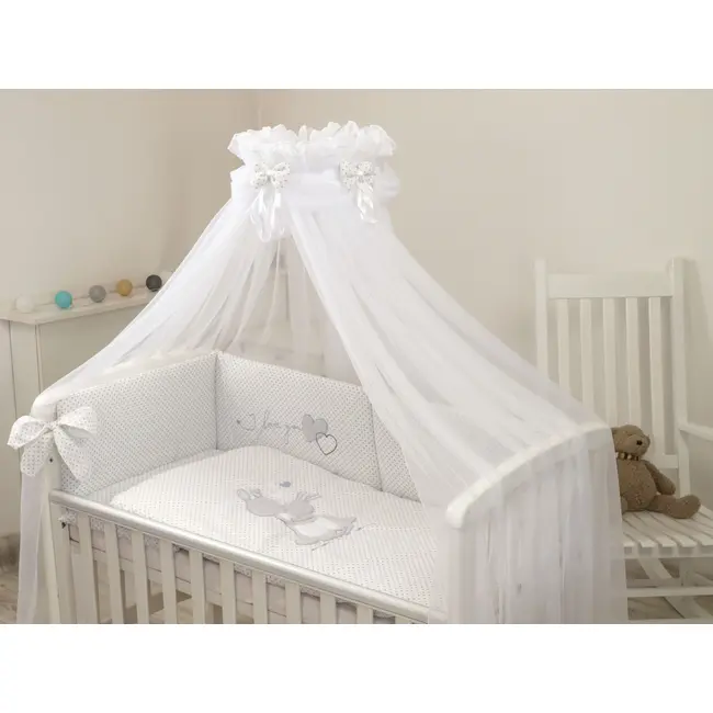 Baldachin Din Tul, Sweet Dreams Alb, 600x160 Cm, Suport Prindere Inclus Pjb66112+s