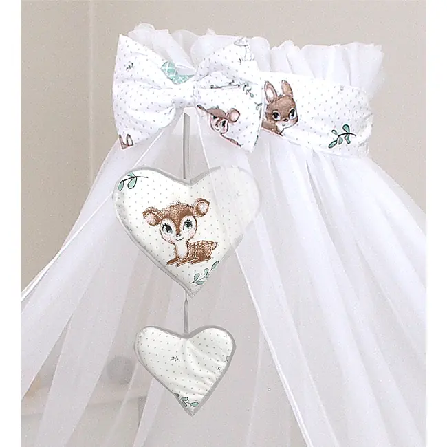 Baldachin Din Tul Pentru Patut, 300x160 Cm, Caprioara ,   Amy   Protectie, Confort Si Decor Elegant Pjb83695