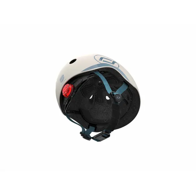 Casca De Protectie Pentru Copii, Sistem De Reglare Magnetic Cu Led, Xxs-s, 45-51 Cm, 1 An+, Ash, Scoot  Ride Pjb96360