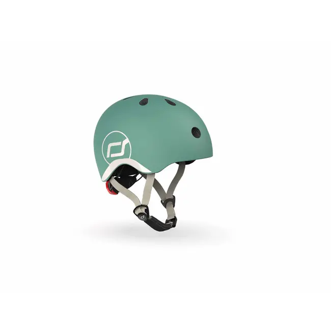 Casca De Protectie Pentru Copii, Sistem De Reglare Magnetic Cu Led, Xxs-s, 45-51 Cm, 1 An+, Forest, Scoot  Ride Pjb96361