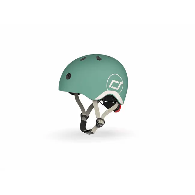 Casca De Protectie Pentru Copii, Sistem De Reglare Magnetic Cu Led, Xxs-s, 45-51 Cm, 1 An+, Forest, Scoot  Ride Pjb96361