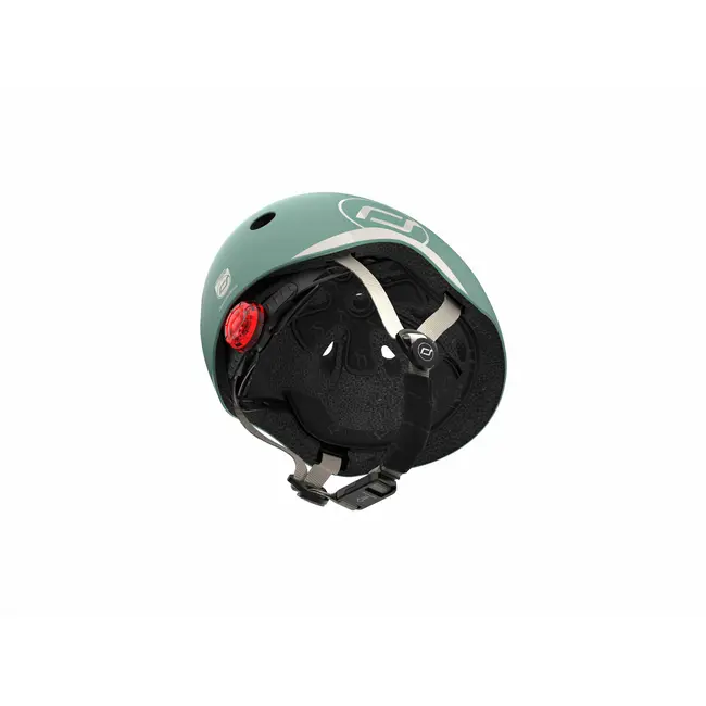 Casca De Protectie Pentru Copii, Sistem De Reglare Magnetic Cu Led, Xxs-s, 45-51 Cm, 1 An+, Forest, Scoot  Ride Pjb96361
