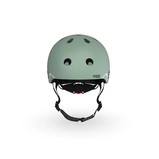 Casca De Protectie Pentru Copii, Sistem De Reglare Magnetic Cu Led, Xxs-s, 45-51 Cm, 1 An+, Green Lines, Scoot  Ride Pjb96562