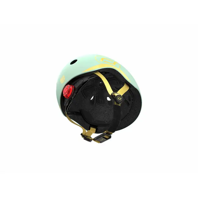 Casca De Protectie Pentru Copii, Sistem De Reglare Magnetic Cu Led, Xxs-s, 45-51 Cm, 1 An+, Kiwi, Scoot  Ride Pjb96391