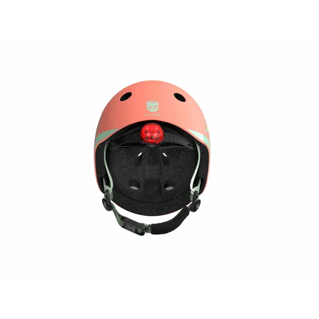 Casca De Protectie Pentru Copii, Sistem De Reglare Magnetic Cu Led, Xxs-s, 45-51 Cm, 1 An+, Peach, Scoot  Ride Pjb96389