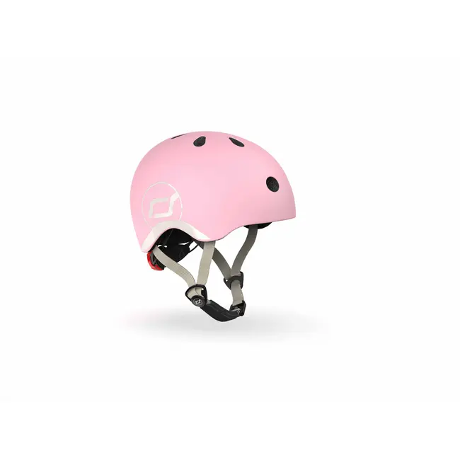 Casca De Protectie Pentru Copii, Sistem De Reglare Magnetic Cu Led, Xxs-s, 45-51 Cm, 1 An+, Rose, Scoot  Ride Pjb96323