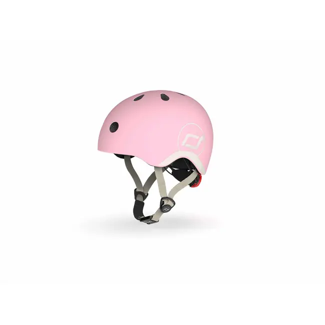 Casca De Protectie Pentru Copii, Sistem De Reglare Magnetic Cu Led, Xxs-s, 45-51 Cm, 1 An+, Rose, Scoot  Ride Pjb96323