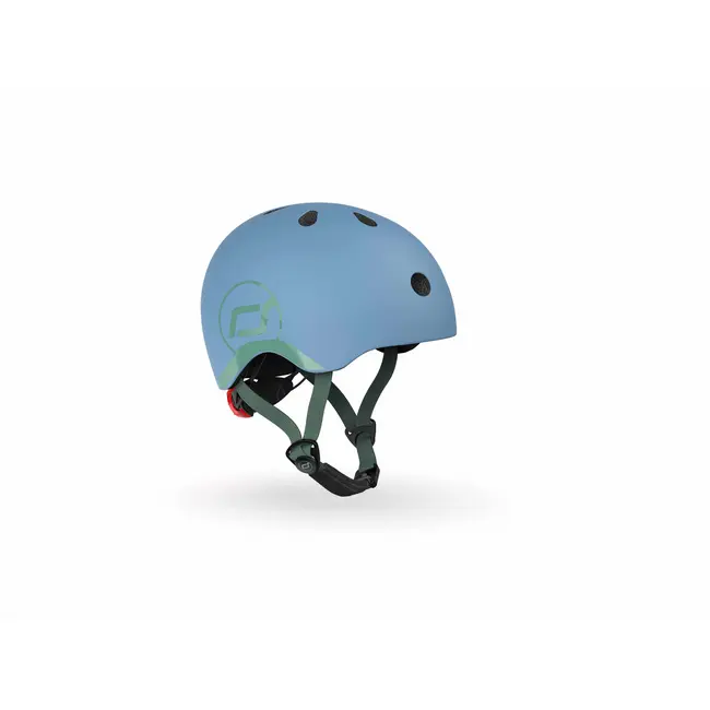 Casca De Protectie Pentru Copii, Sistem De Reglare Magnetic Cu Led, Xxs-s, 45-51 Cm, 1 An+, Steel, Scoot  Ride Pjb96322
