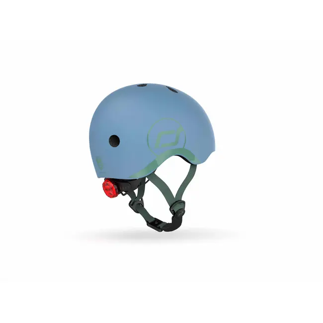 Casca De Protectie Pentru Copii, Sistem De Reglare Magnetic Cu Led, Xxs-s, 45-51 Cm, 1 An+, Steel, Scoot  Ride Pjb96322