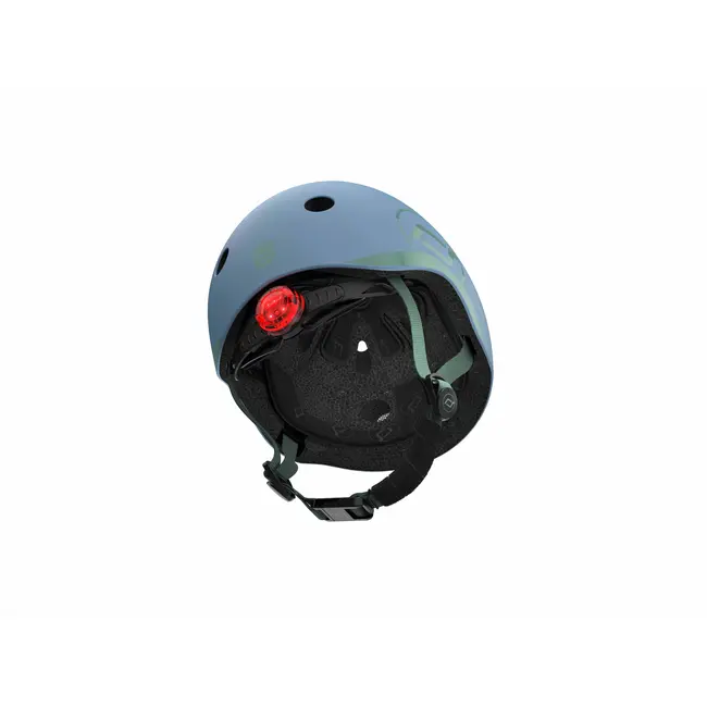 Casca De Protectie Pentru Copii, Sistem De Reglare Magnetic Cu Led, Xxs-s, 45-51 Cm, 1 An+, Steel, Scoot  Ride Pjb96322