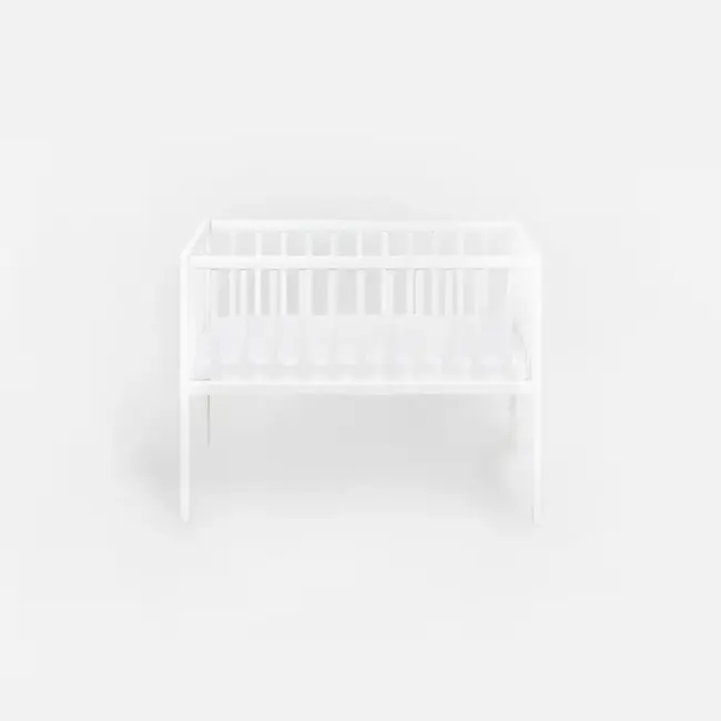 Patut Mic, Co-sleeping Din Lemn, Classic Alb 90 X 40 Cm Pjbbedside_alb