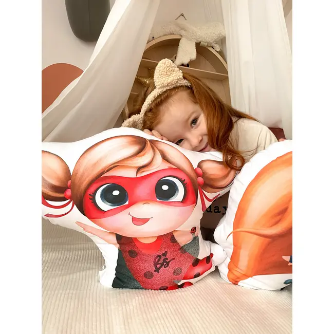 Perna Bebe Superhero Ladybug Girl Pjbc543