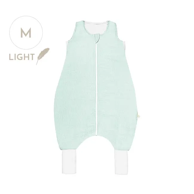 Sac De Dormit Cu Picioare, Bumbac Muselina 0.5 Tog, Mint, M, 3 Ani+ Pjb389