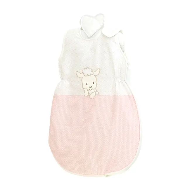 Sac De Dormit Fara Maneci, Broderie Oita Bumbac Roz 80 Cm, 74x50 Cm, Amy Pjb66061