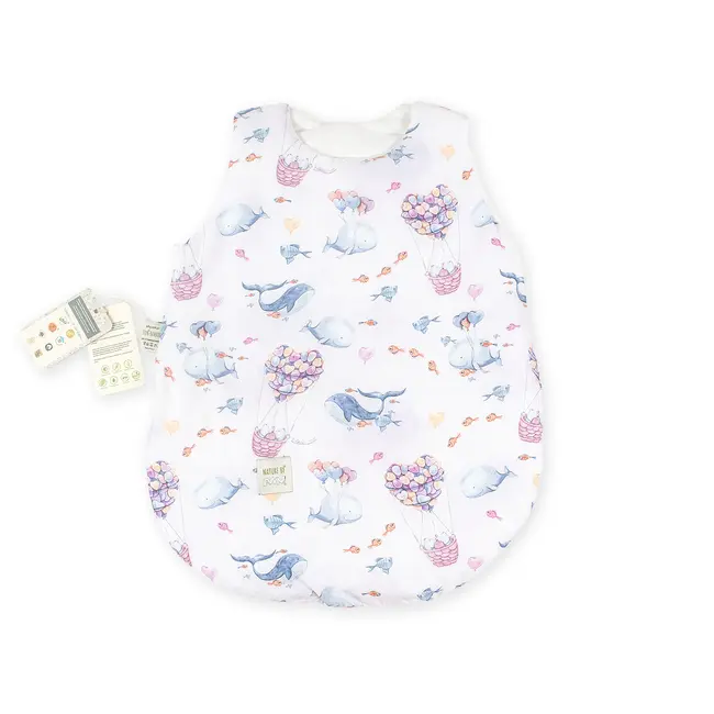 Sac De Dormit Nature Bamboo By Amy Din Bambus Cu Umplutura Antialergica Babysoft   + Cadou Rucsacel Cer 62 Cm, 0-3 Luni Pjb82581