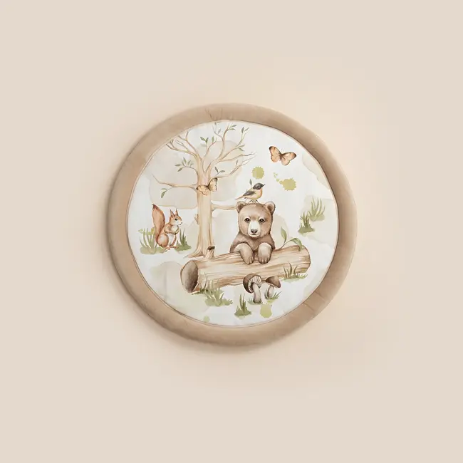 Salteluta Cu Arcada Interactiva Pentru Copii Si Bebelusi, Activitati Cu Jucarii Senzoriale ,   Happy Bear Pjbc590-3