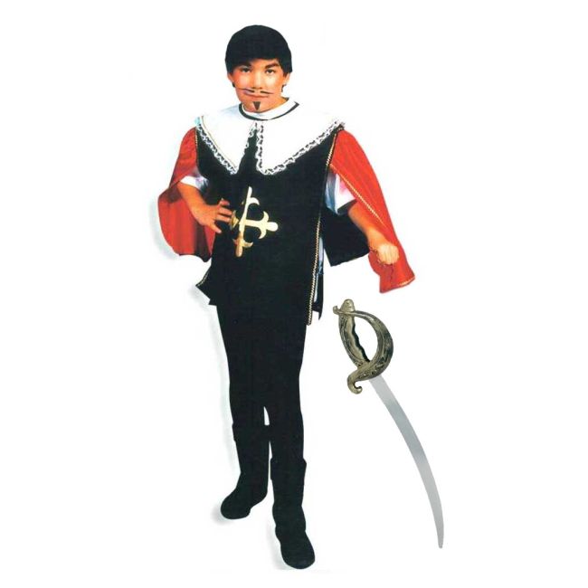 Costum pentru serbare Muschetar cu sabie 128 cm BBX22866
