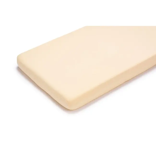 Cearsaf Din Bumbac Jersey Cu Elastic Pe Contur 120x60x15 Cm, Vanila Pjbpjb_17