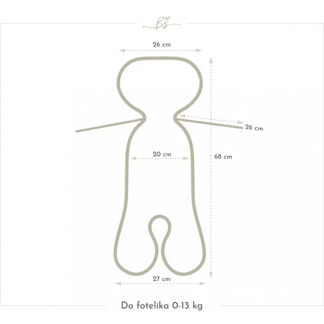 Insertie Antitranspiratie 3d Pentru Scaun Auto 0-13 Kg, Natura,   Babysteps Pjbc8657