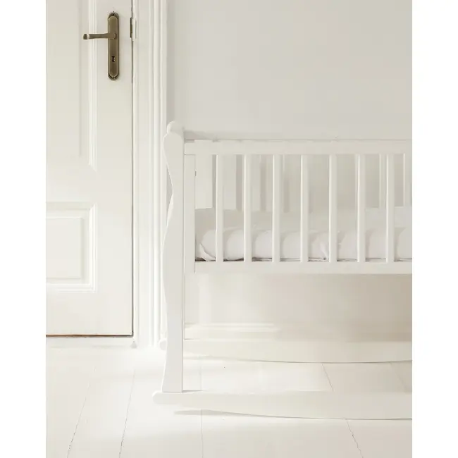Patut Balansoar, Co-sleeping Din Lemn, Noble Alb 90 X 40 Cm Pjbcribnoblewskids