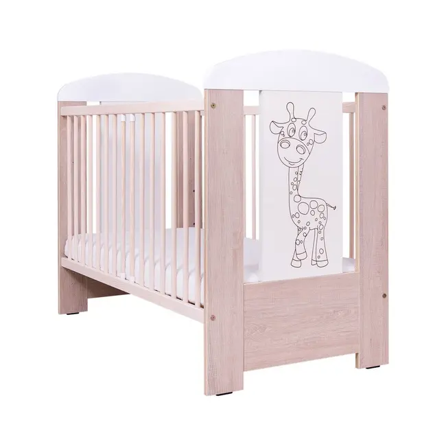 Patut Bebe Cu Inaltime Reglabila A Saltelei, Giraffe Santana, 120x60 Cm Pjbdrw_2016_20