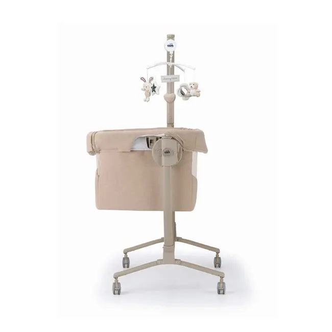 Patut Cu Leganare, Cullami, Co-sleeper 2 In 1, Cu Laterala Culisanta, Cu Setare Unghiulara, Cu Roti, Reglabil In 8 Pozitii Pe Inaltime, Gri Pjb49925168
