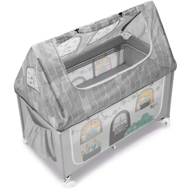 Patut Pliant Voiaj Cu Doua Niveluri De Inaltime, Ultraportabil Pentru Copii   Daily Dolci Sogni Bej  , Usor De Transportat, Ideal Pentru Calatorii, Material Rezistent Cu Protectii Laterale Si Saltea Inc Pjb49115040