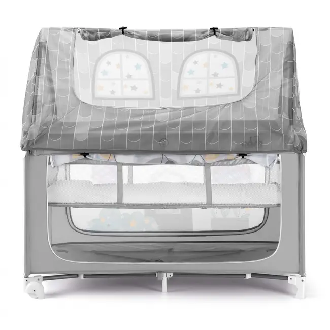 Patut Pliant Voiaj Cu Doua Niveluri De Inaltime, Ultraportabil Pentru Copii   Daily Dolci Sogni Bej  , Usor De Transportat, Ideal Pentru Calatorii, Material Rezistent Cu Protectii Laterale Si Saltea Inc Pjb49115040
