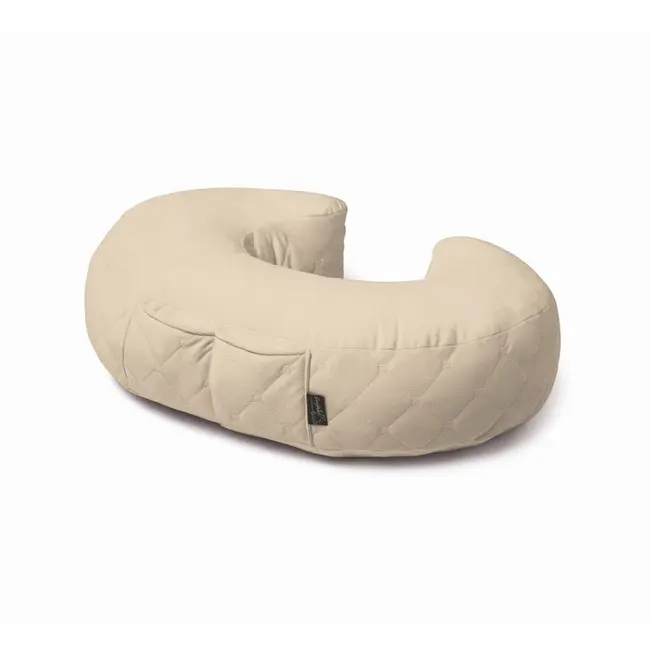 Perna Alaptare Babysteps  , Tip Rogal, Suport Ergonomic Mama  Bebelus, Velvet Premium, Bej Pjb601930
